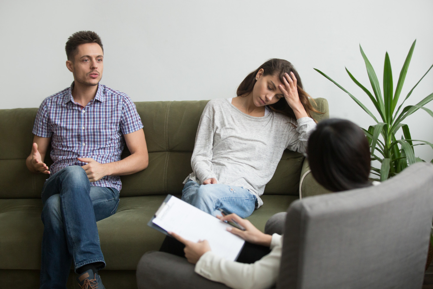 couple receiving psychological